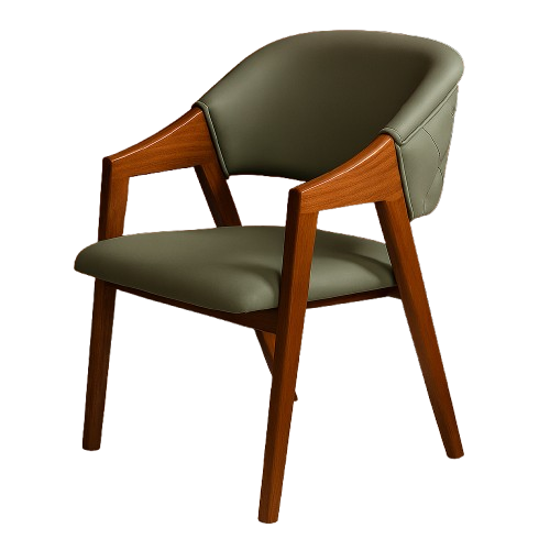 Merlo Modern Curved-Back Chair