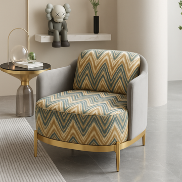 Aureo Chevron Accent Chair