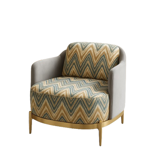 Aureo Chevron Accent Chair
