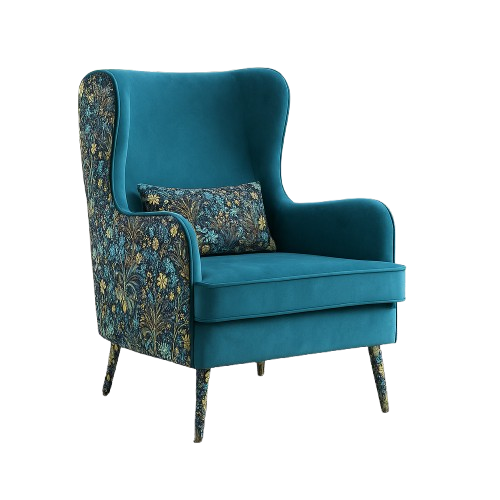 Verona Floral Wingback Chair