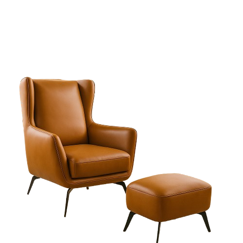 Eloria Wingback Relax Chair with Footrest