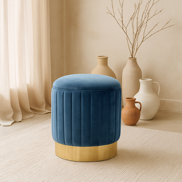 Aurelia Velvet Accent Ottoman