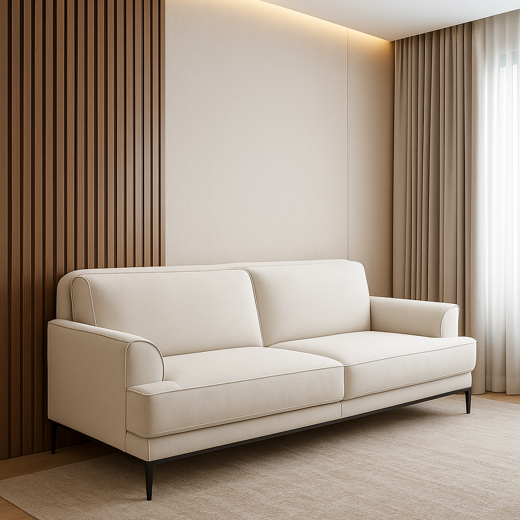 Serene Aura Cream Sofa