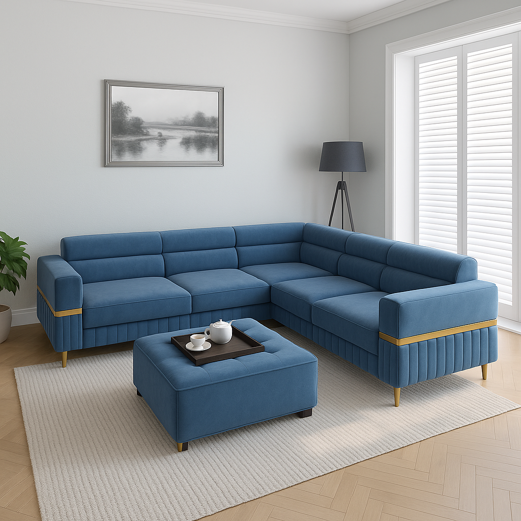 Royal Azure Grand Sectional