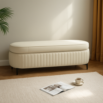 The Serene Oval Bench