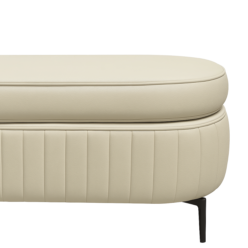 The Serene Oval Bench