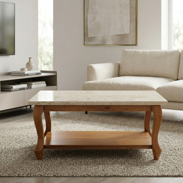 Elegant Marble Top Coffee Table