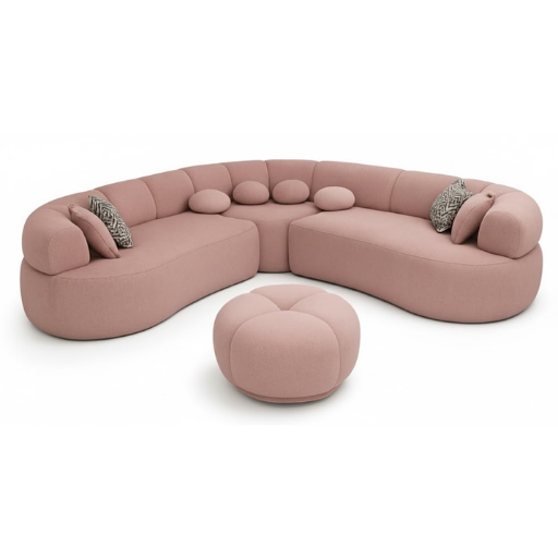 Luna Pebble Curve Sofa