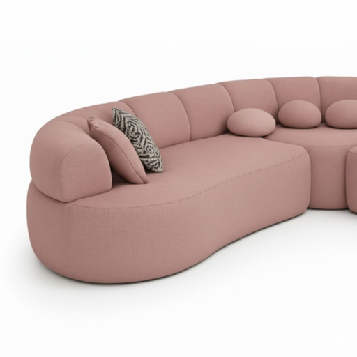 Luna Pebble Curve Sofa