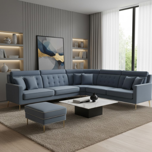 Metro Luxe Sectional Sofa Set