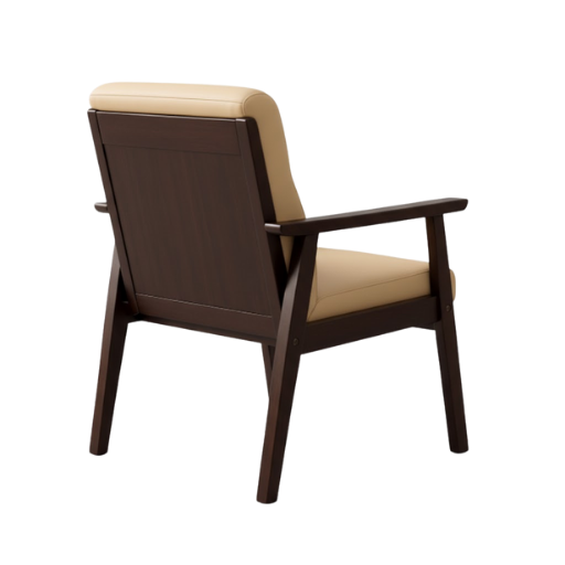 Arvini Contemporary Wood-Arm Chair