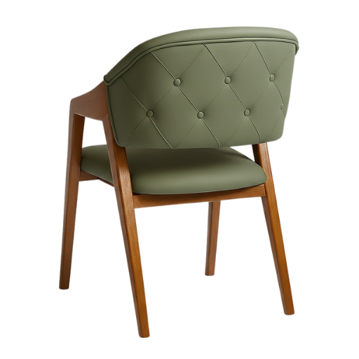 Merlo Modern Curved-Back Chair