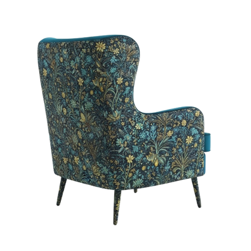 Verona Floral Wingback Chair
