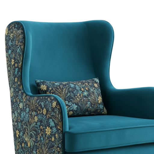 Verona Floral Wingback Chair