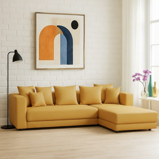 Serene Luxe Chaise Sofa