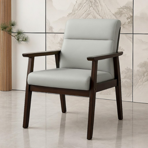Arvini Contemporary Wood-Arm Chair