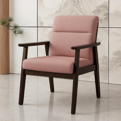 Arvini Contemporary Wood-Arm Chair