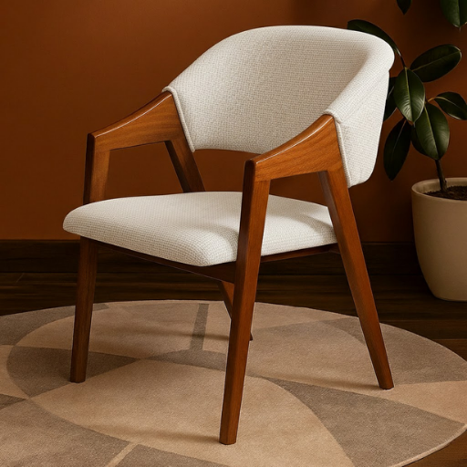 Merlo Modern Curved-Back Chair