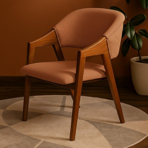 Merlo Modern Curved-Back Chair