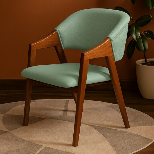 Merlo Modern Curved-Back Chair