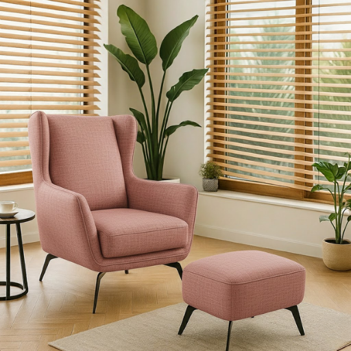 Eloria Wingback Relax Chair with Footrest
