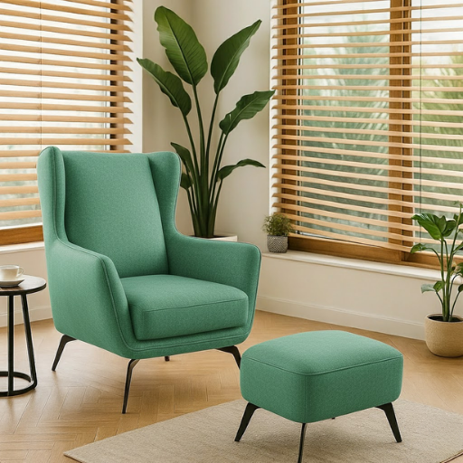 Eloria Wingback Relax Chair with Footrest