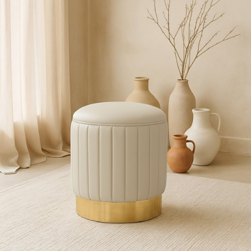 Aurelia Velvet Accent Ottoman