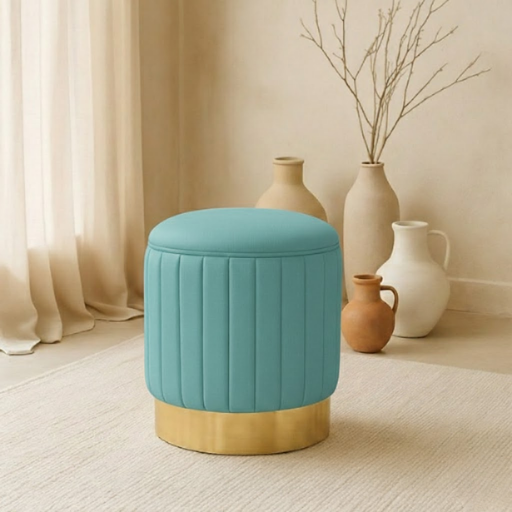 Aurelia Velvet Accent Ottoman