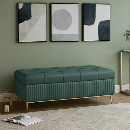 Lyria Tufted Storage Bench