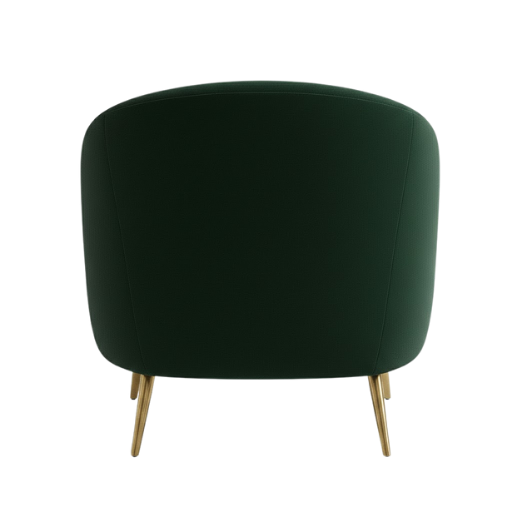 Emerald Houndstooth Accent Chair