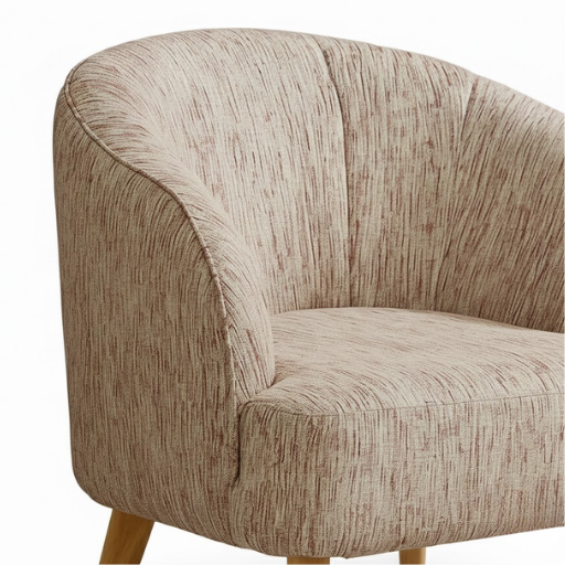 Textured Blush Accent Chair