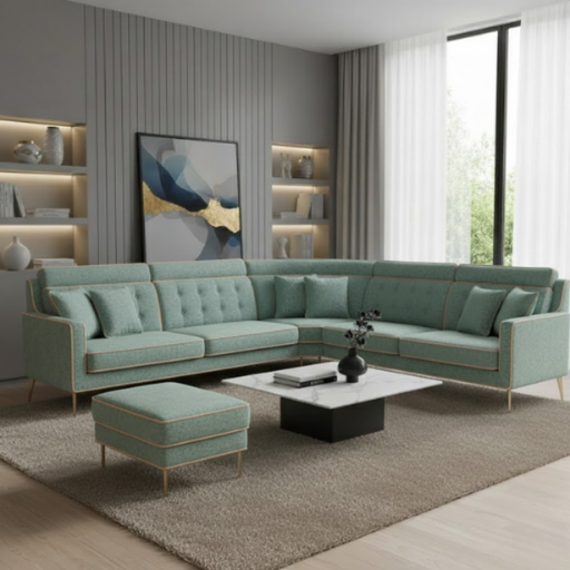 Metro Luxe Sectional Sofa Set